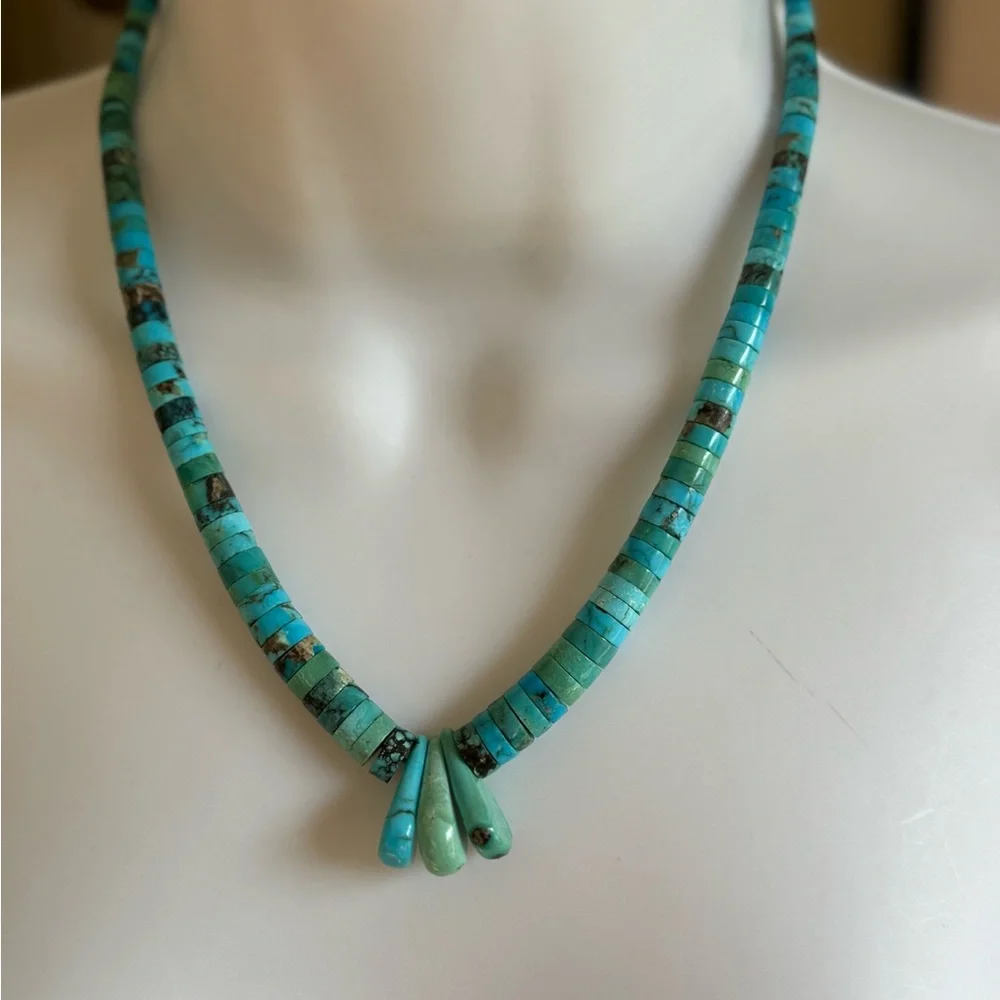 VINTAGE SOUTHWESTERN NECKLACE - Picture 3 of 6